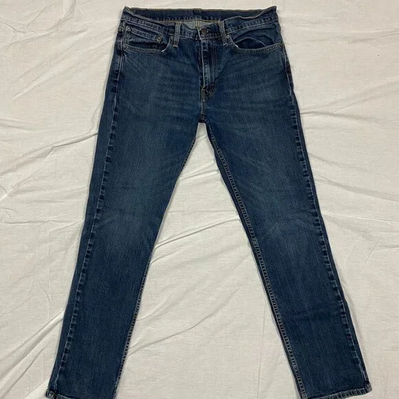 Levi's 511 - 34'' Waist 32'' Inseam Levi Strauss Jeans - Dark Blue Washed - Picture 1 of 9